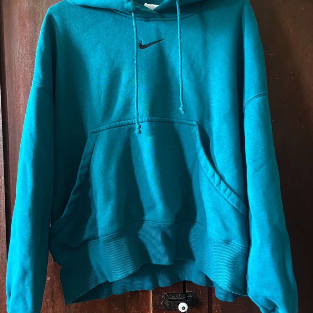 Nike Oversized Sweatshirt Turquoise/Teal Small